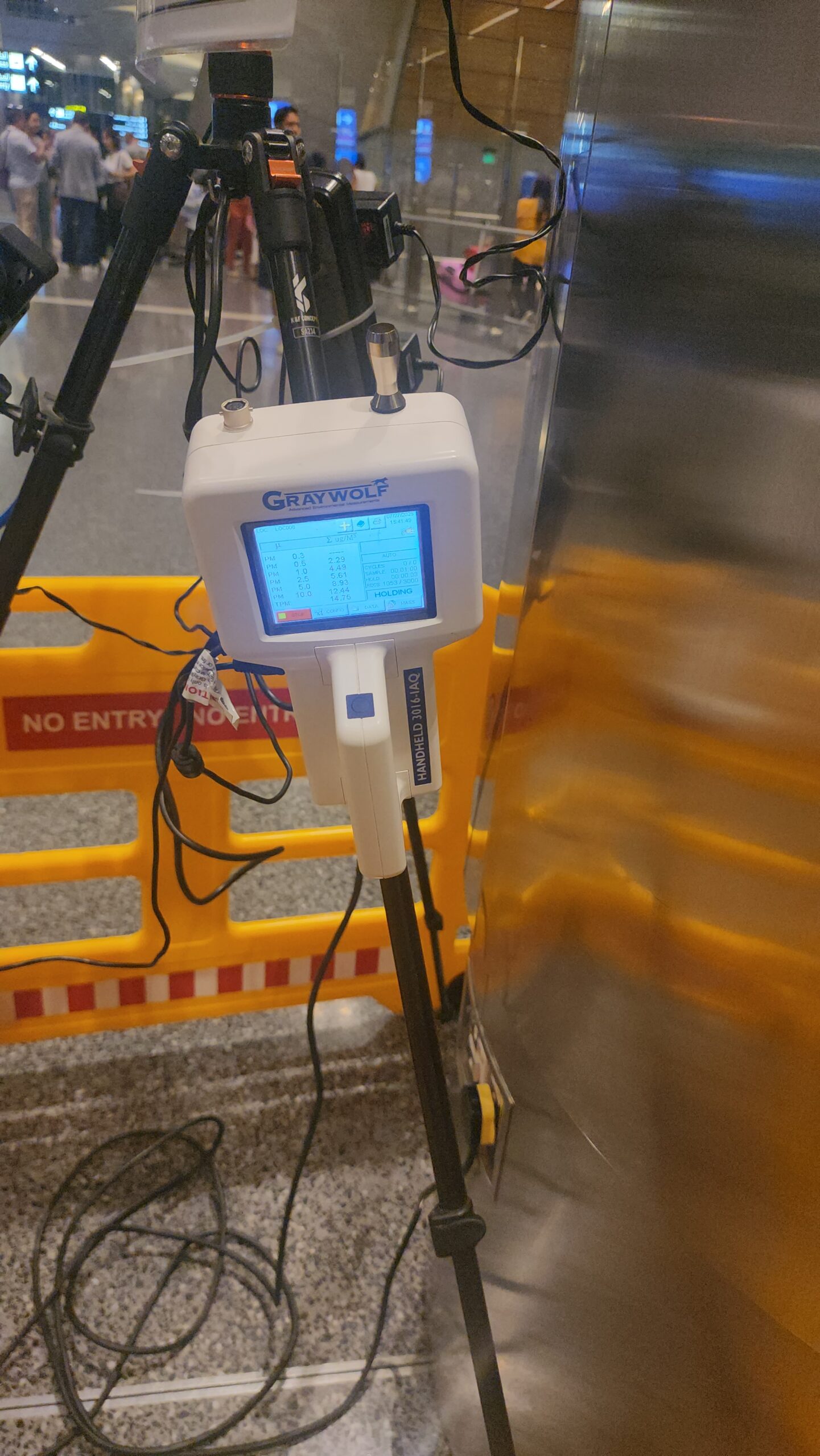 Air quality monitoring equipment and data analysis