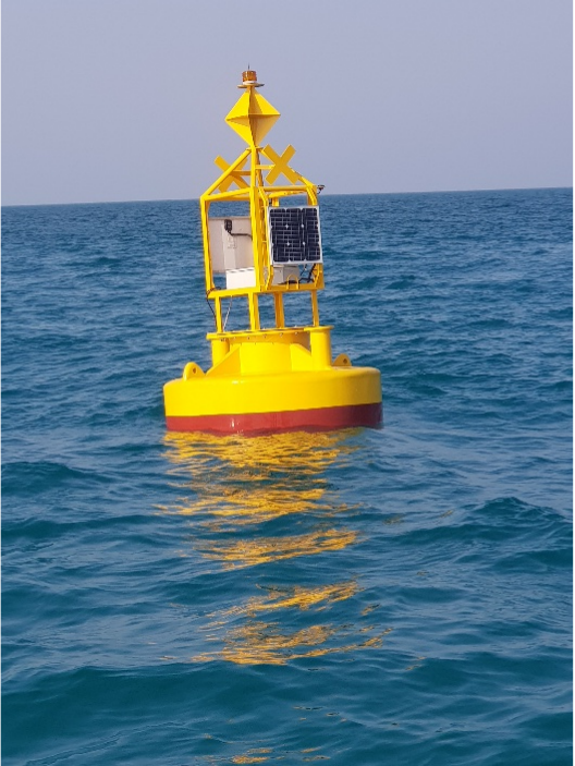 Real-time wave and weather monitoring buoy deployment