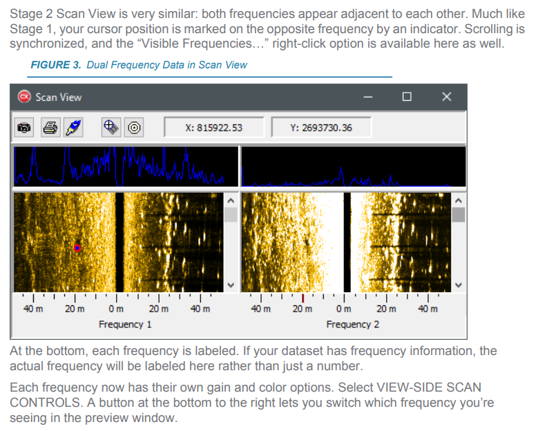 Side scan sonar survey vessel and equipment deployment