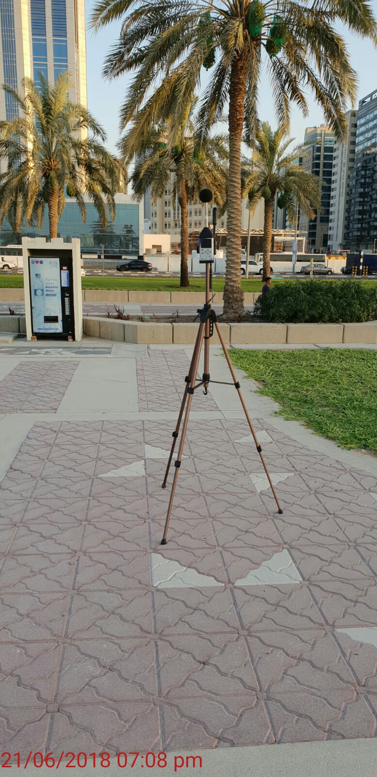 Air quality monitoring equipment in the field